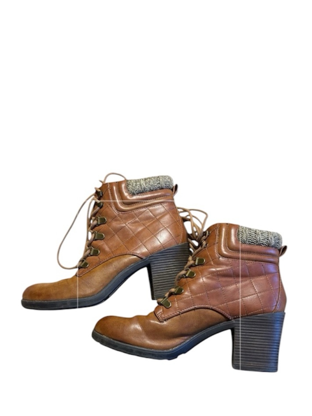 Mia Teddy Lace Up Boots Size 8.5